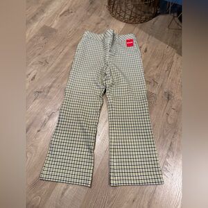 SPANX Checkered Trousers - Brown and mustard